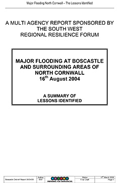 Boscastle Floods Debrief Report