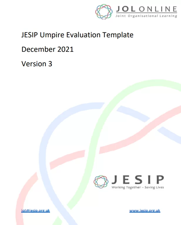 Umpire Evaluation Template